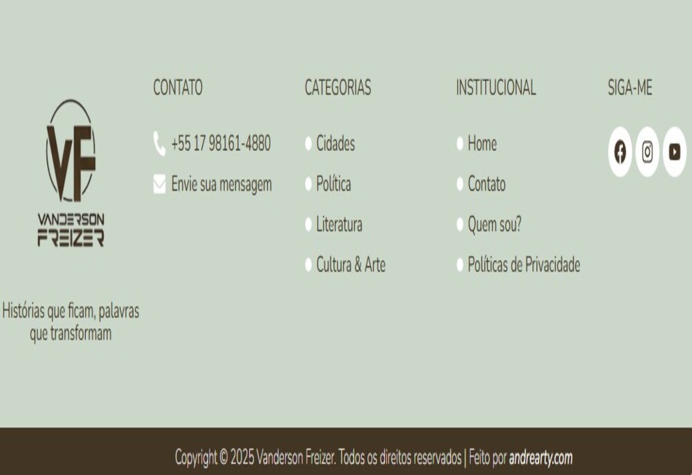 Nota de esclarecimento: Este site cumpre todas as regras relativas a boa informação e em relação a domínio e hospedagem