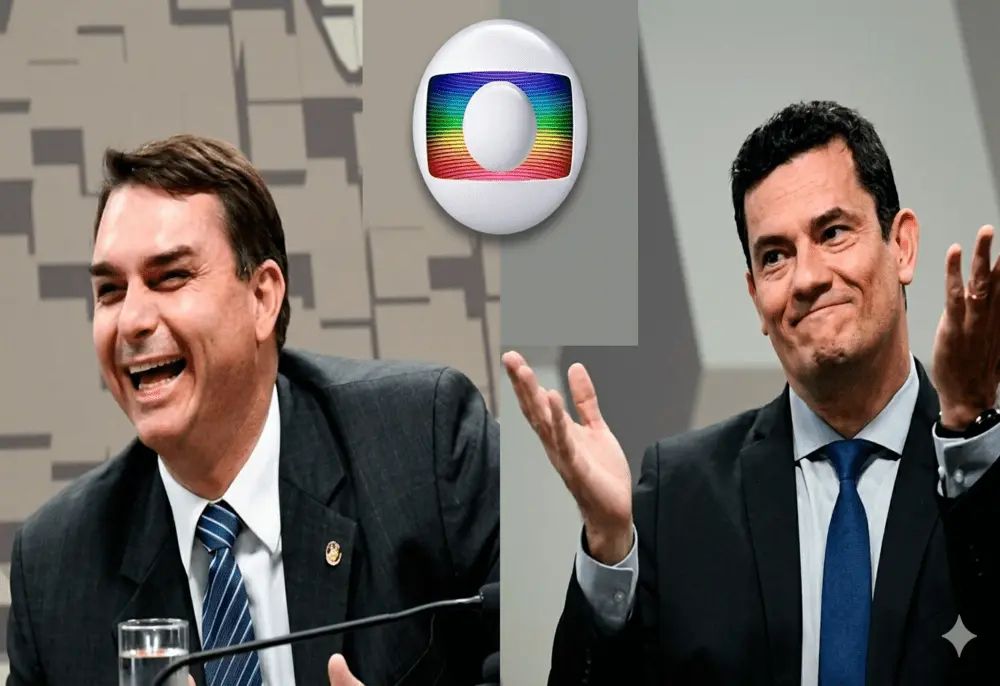 Sergio Moro abraça o clã Bolsonarista e vai ser a ponte entre Flávio e Rede Globo na reconciliação/Imagem: Reprodução